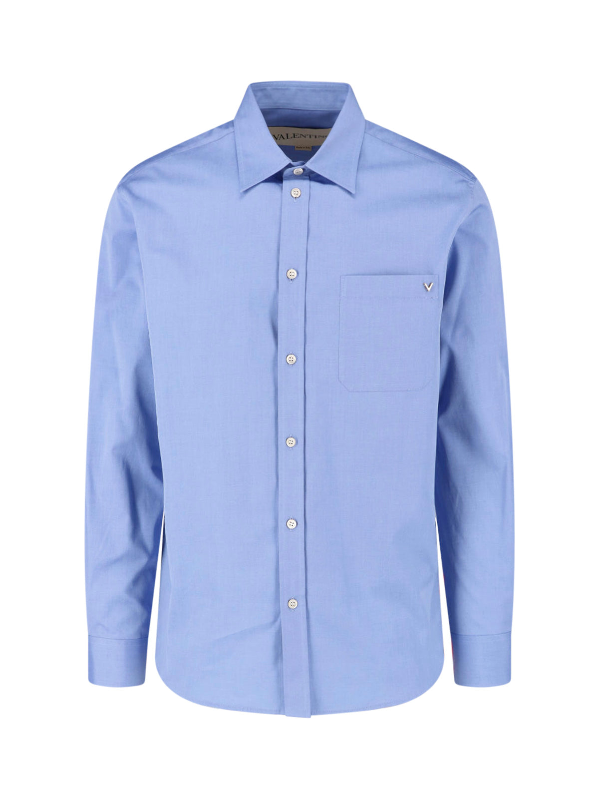 Blue VGold Tailored Cotton Shirt