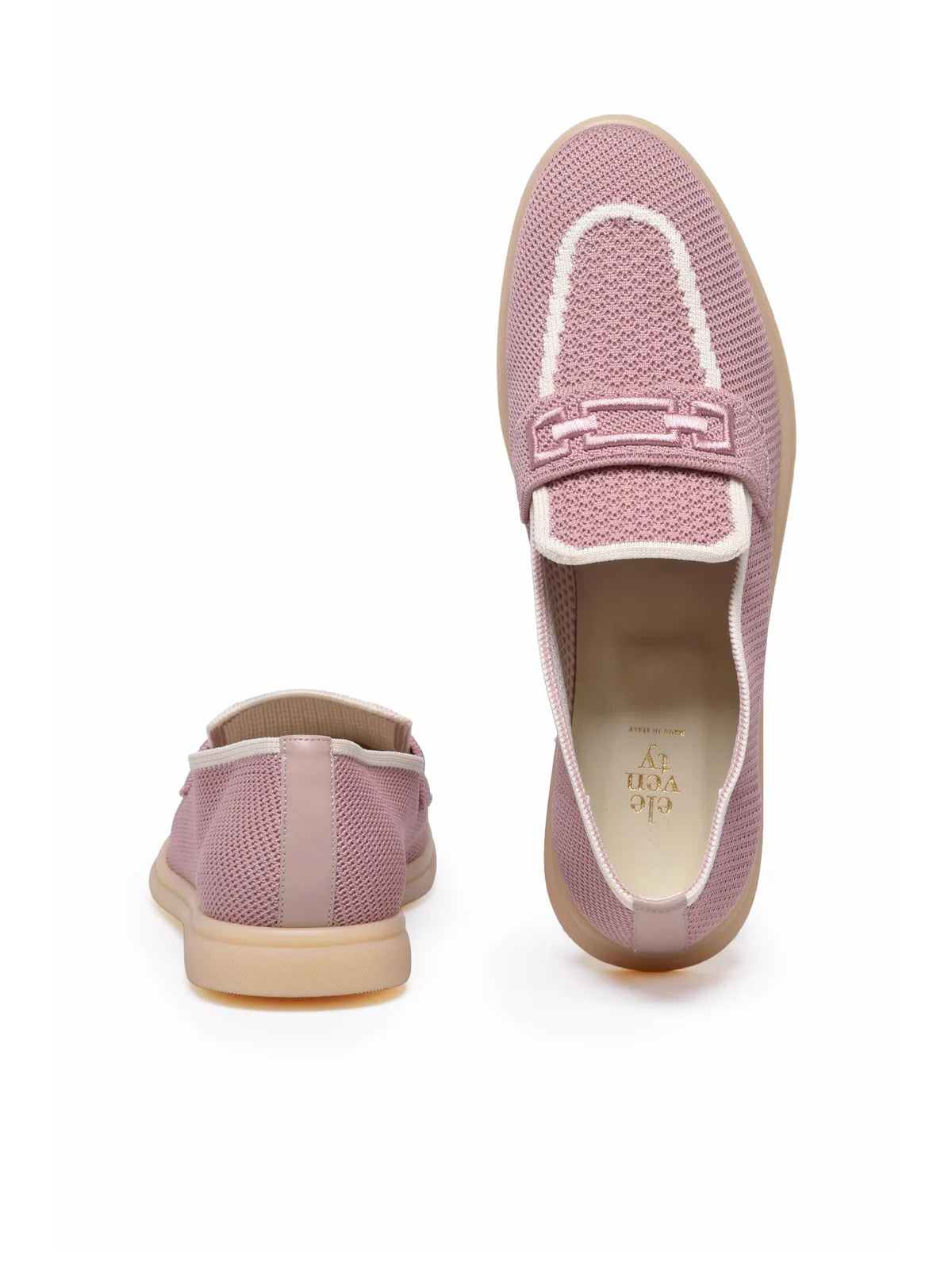 Pink Fabric Rubber Loafer