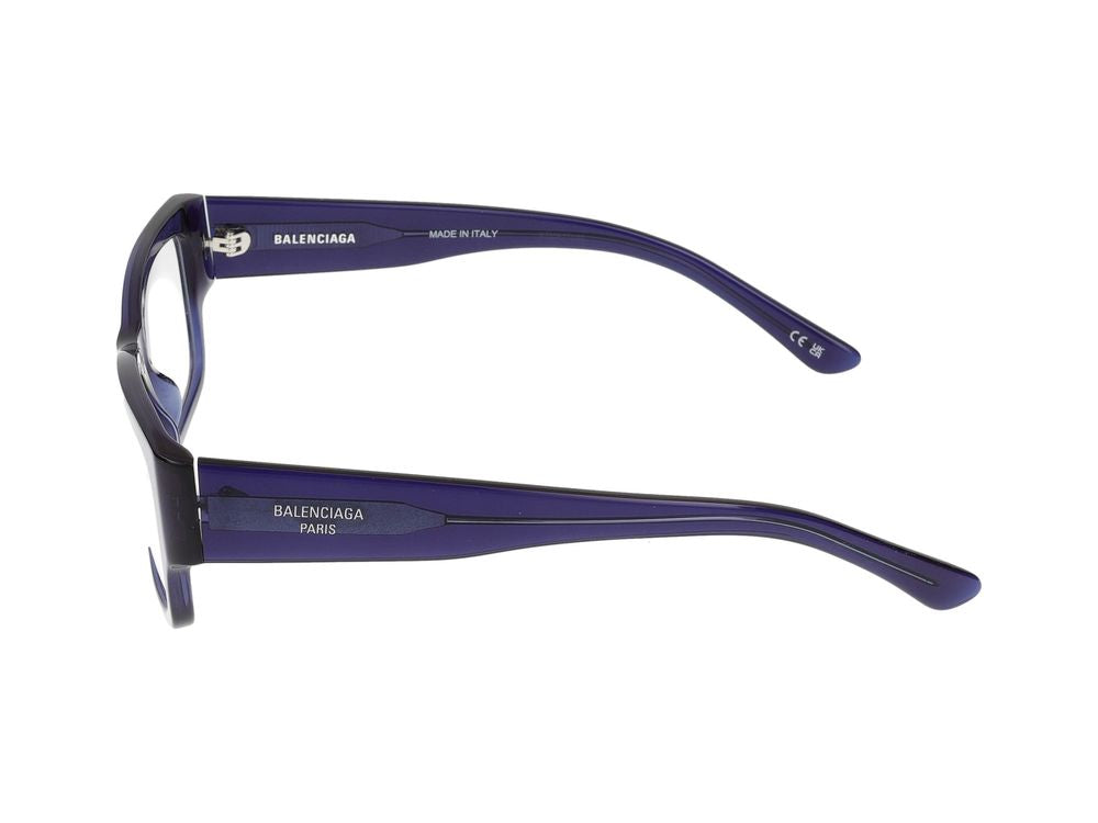 Okulary Balenciaga BB0371O 003 niebieskie, niebieskie przezroczyste 53/17/145