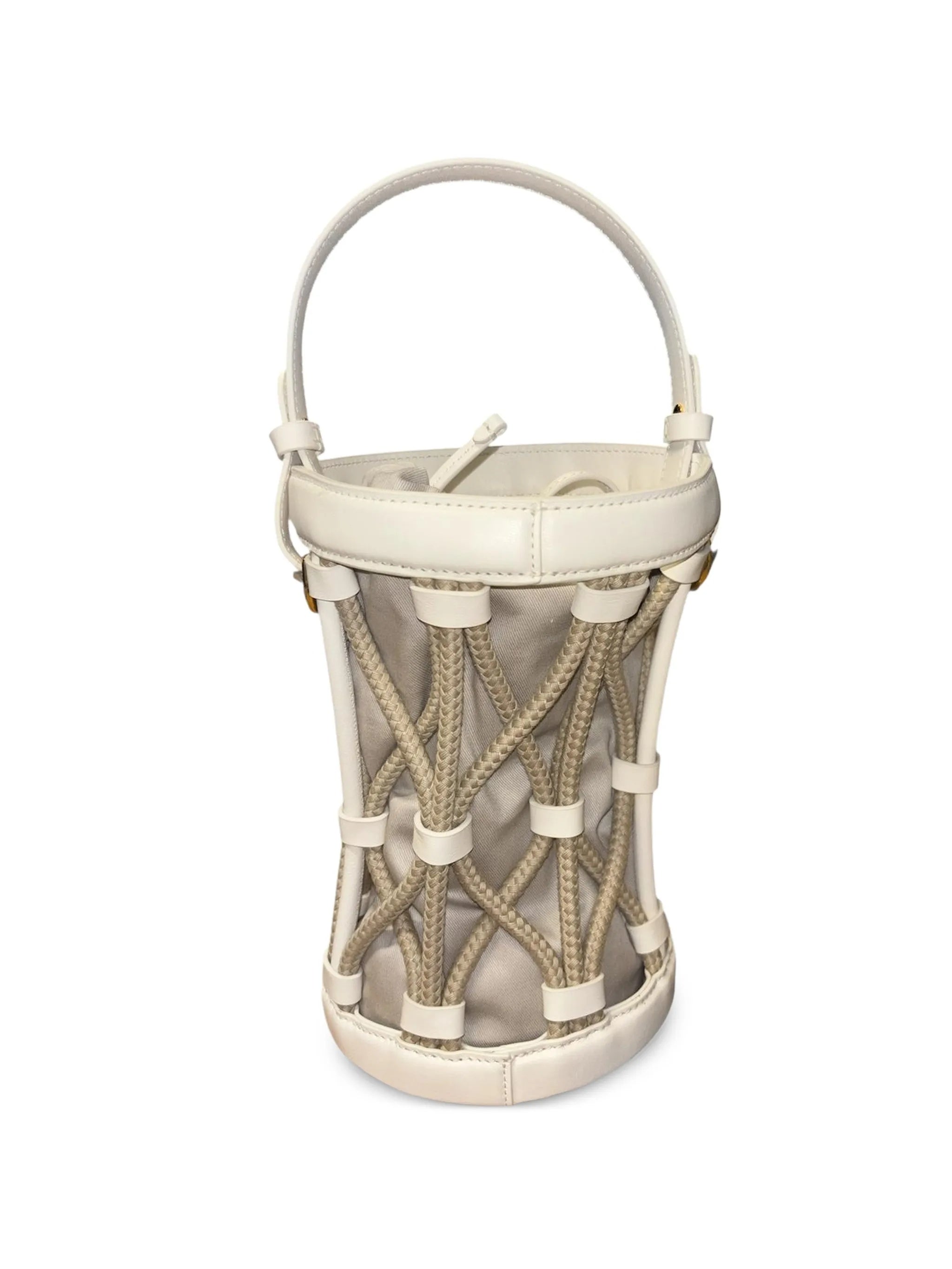 Koi Rope Braided Leather Bucket Bag