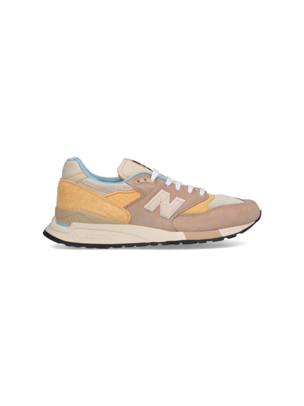 Suede And Mesh Sneakers With Signature Logo Detail