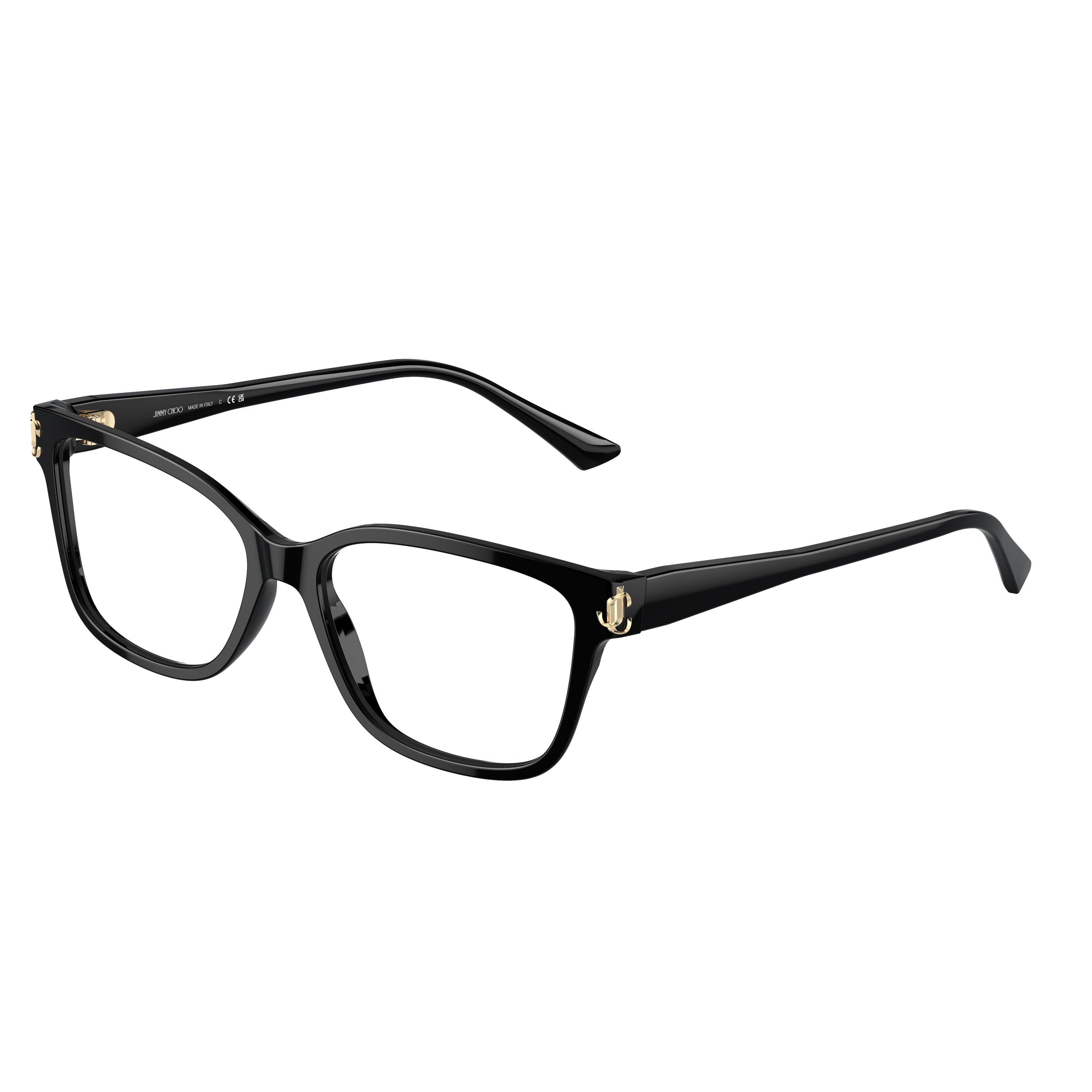 0jc3012 Glossy Black Acetate Eyeglasses