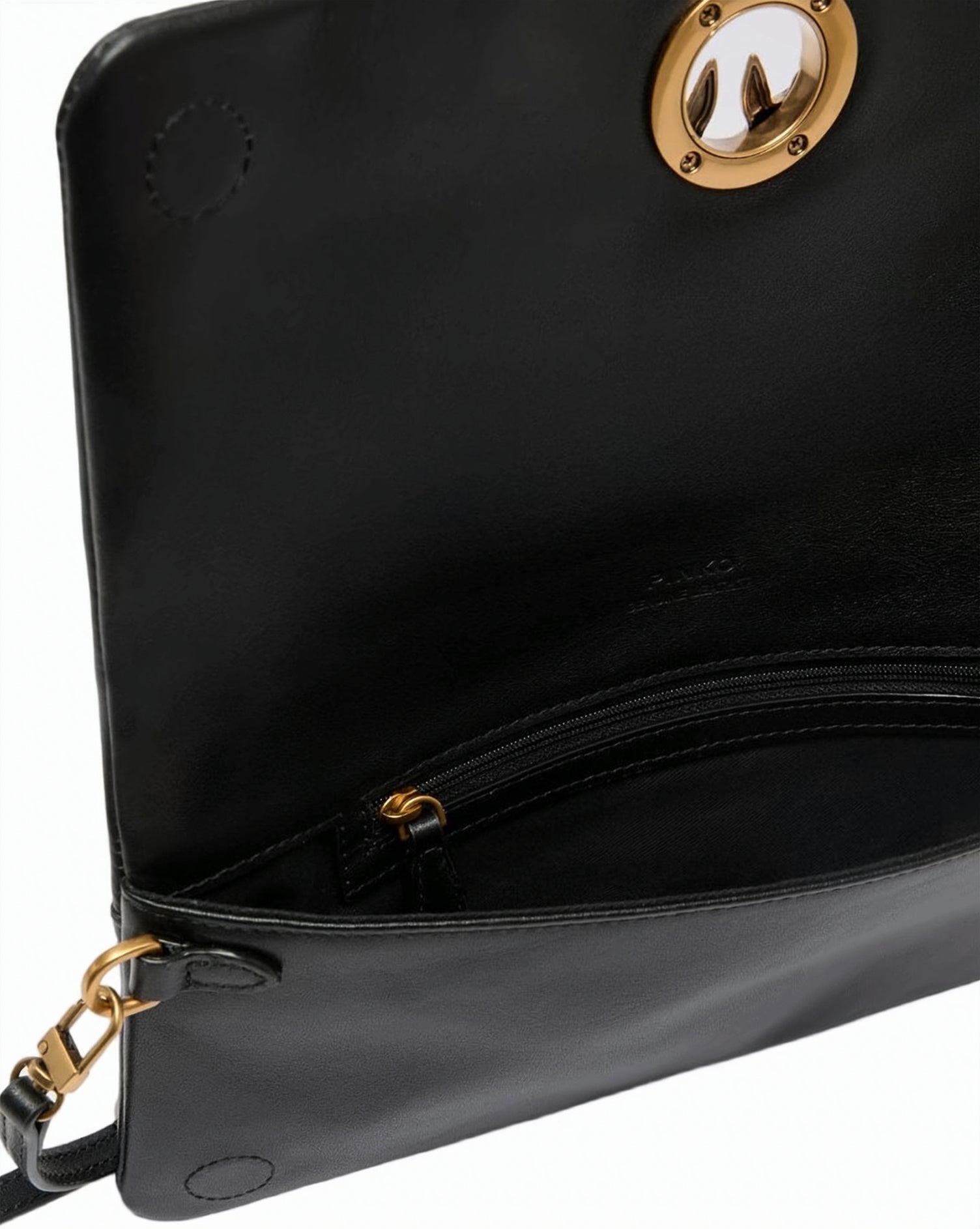 Click Soft Horizontal Soft Leather Clutch