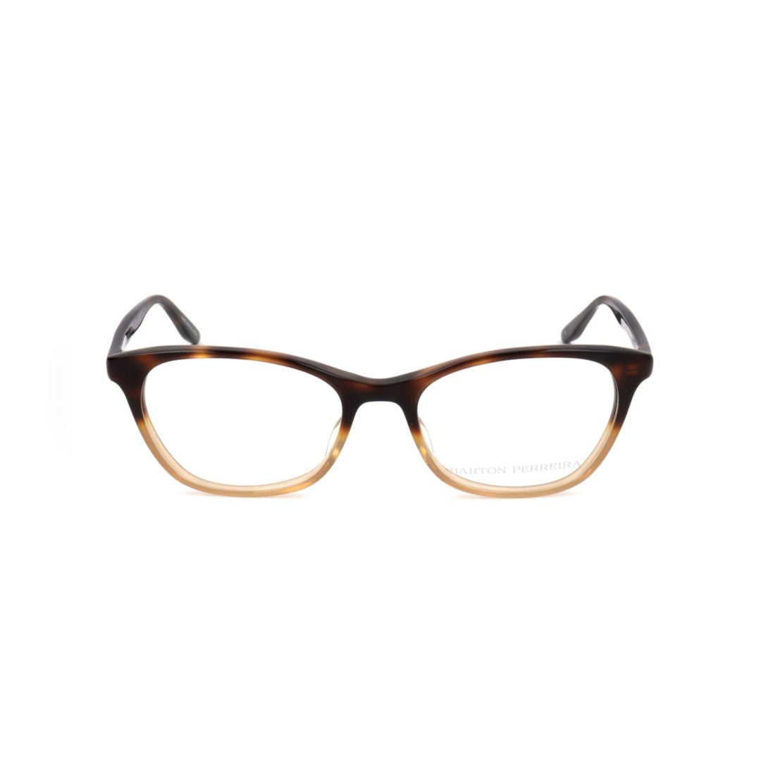 Bp5029 492fw Tortoiseshell Rectangular Eyeglasses with Subtle Cat-Eye Shape