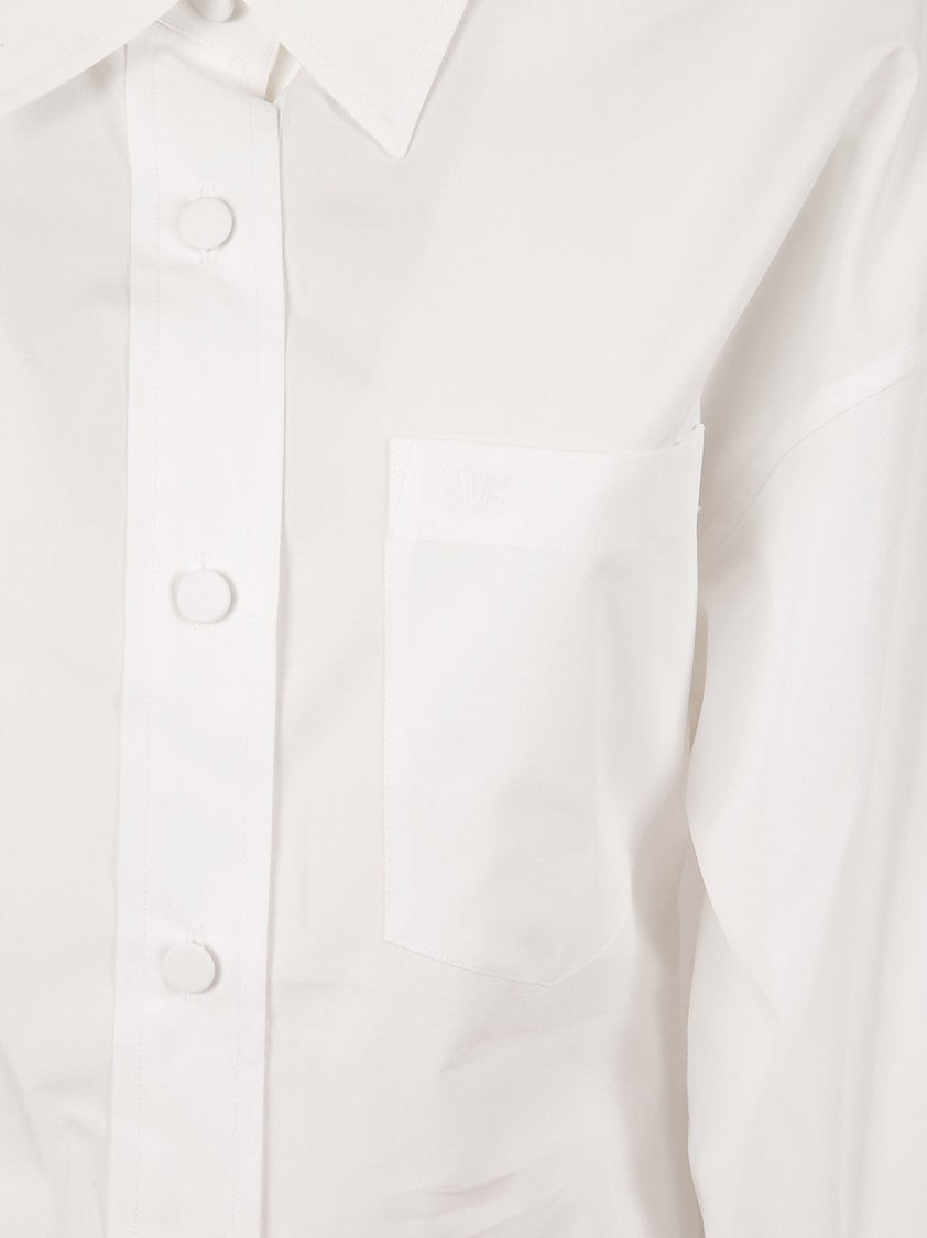 Button-Up Dress With Ruffled Hem