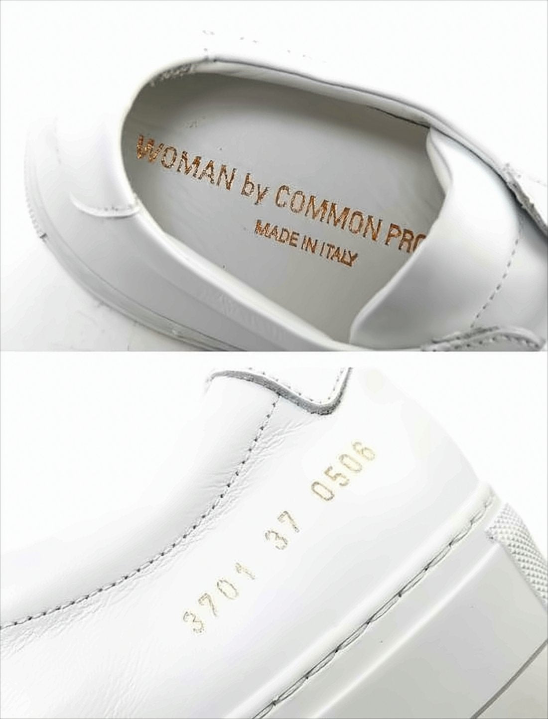 White Cowhide Sneakers with Minimalist Design