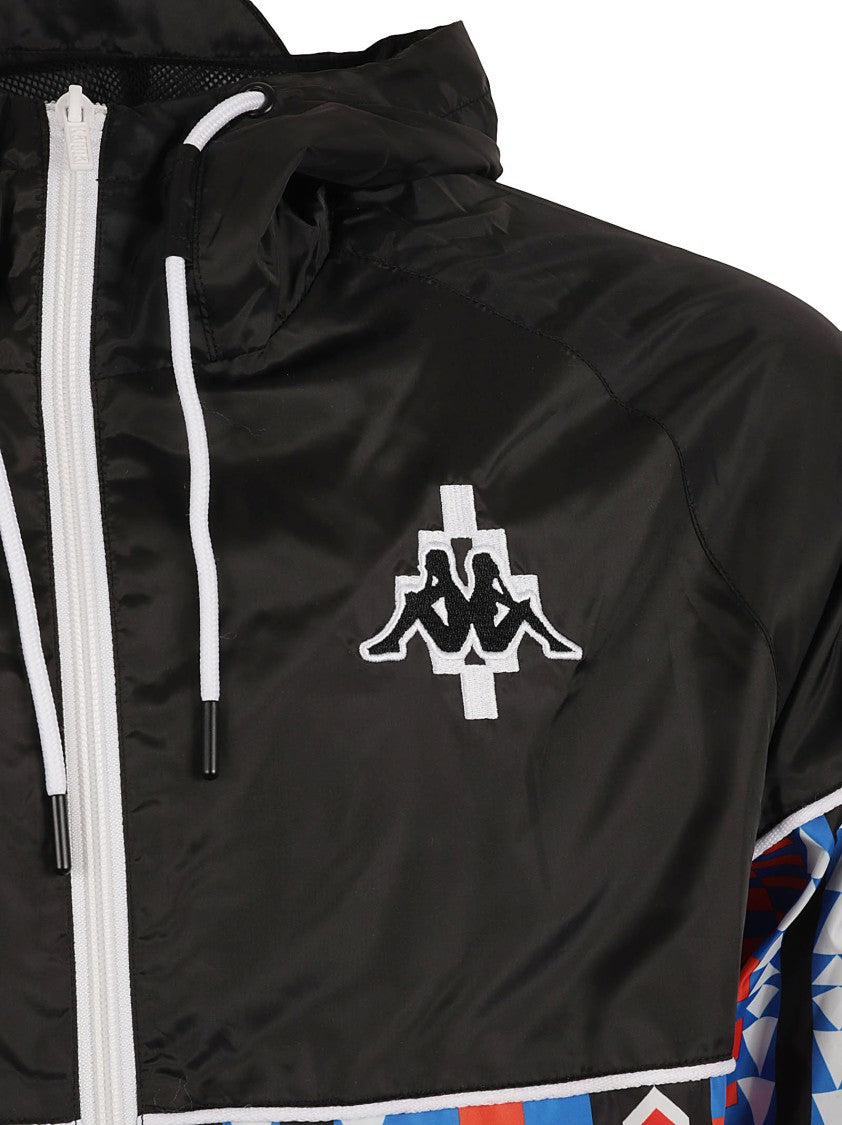 Geometric Patterned Multicolour Jacket With Front Zipper