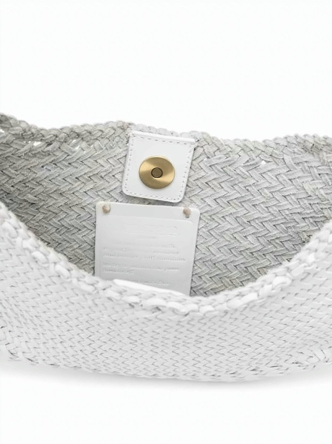 Crescent-Shaped Calf Leather Shoulder Bag