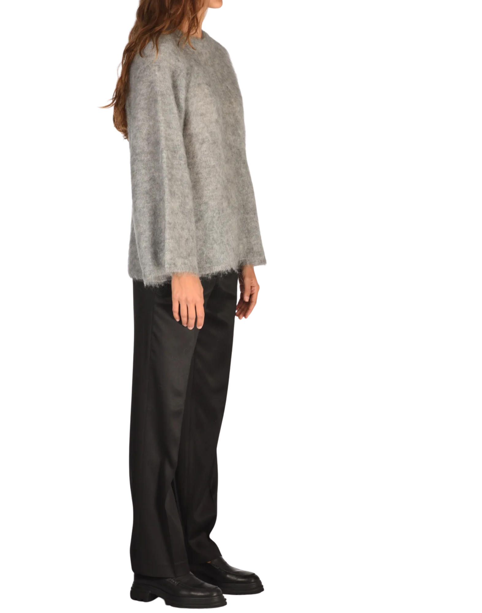 Mohair-Blend Knit Sweater