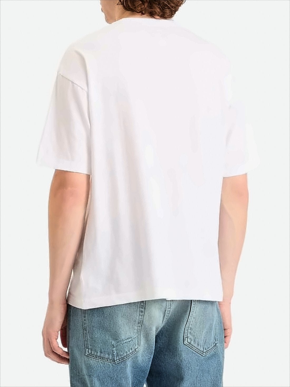 T-shirt z krótkim rękawem z nadrukiem logo wykonanym pismem odręcznym