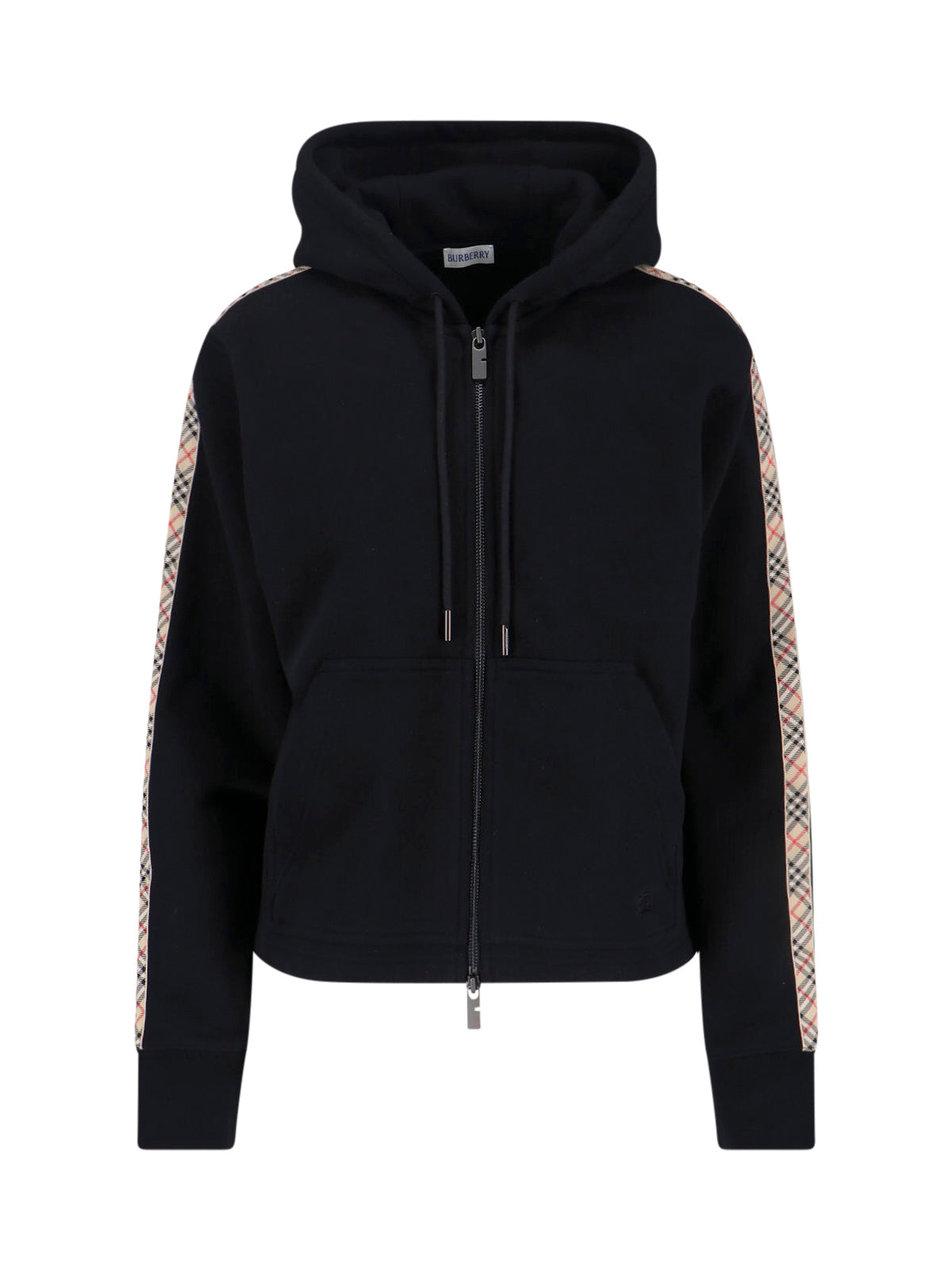 Classic Fit Round Neck Knit Hooded Sweatshirt