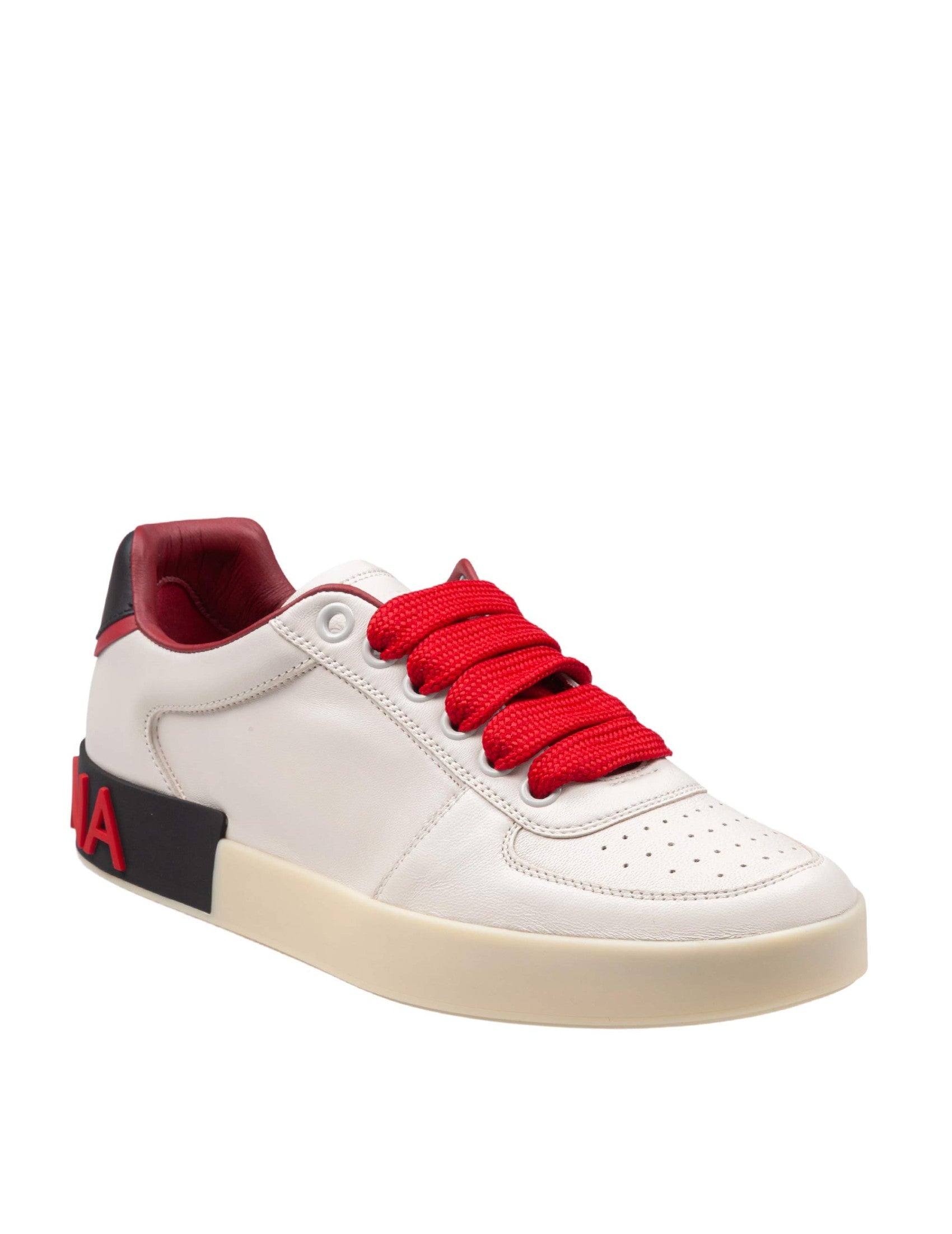 Skórzane sneakersy Portofino Nappa w kolorze kremowym