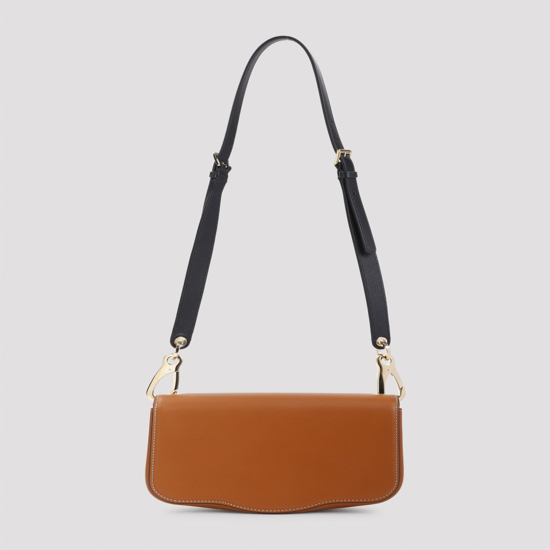 Calf Leather Brown Shoulder Bag