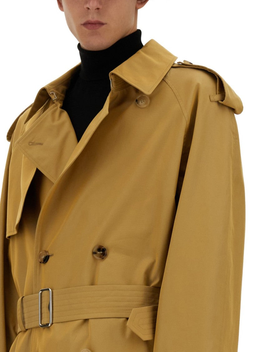 Trench Coat With Double-Breasted Design