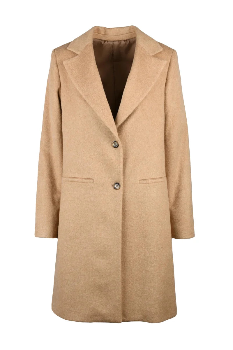 Mid-Length Beige Guttha Coat