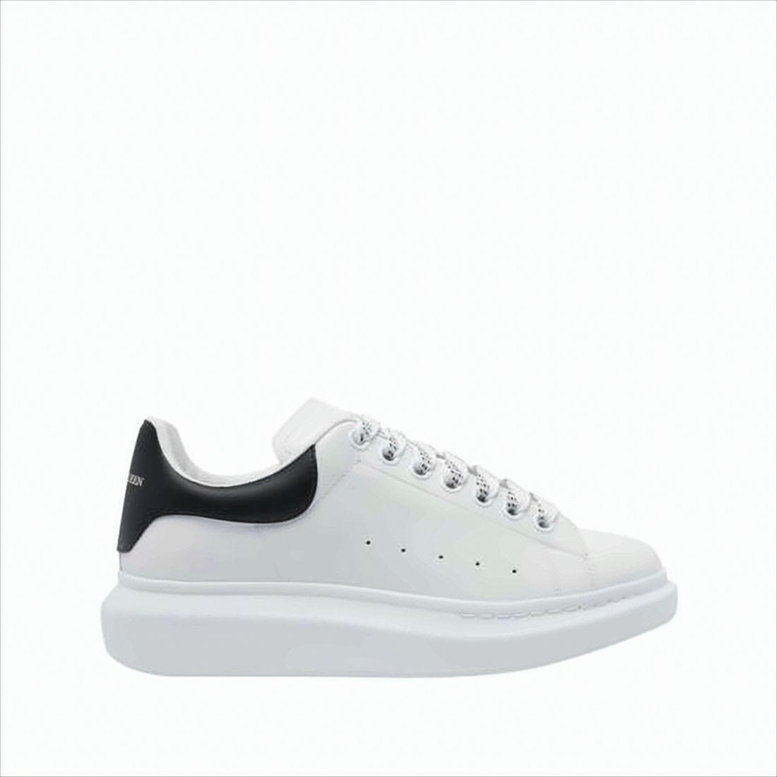 Smooth White Leather Sneakers