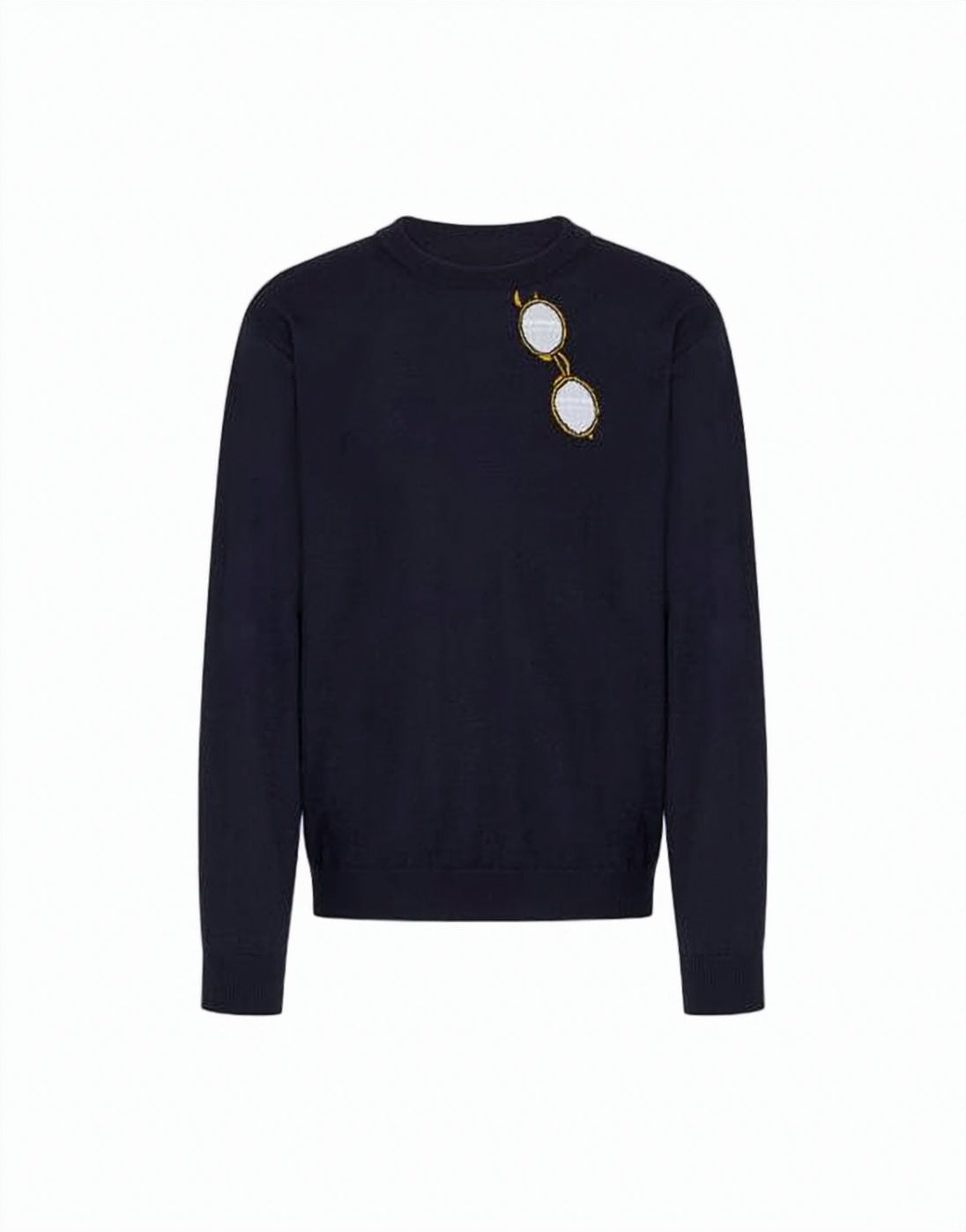 Wool Sweater with Unique Embroidered Design