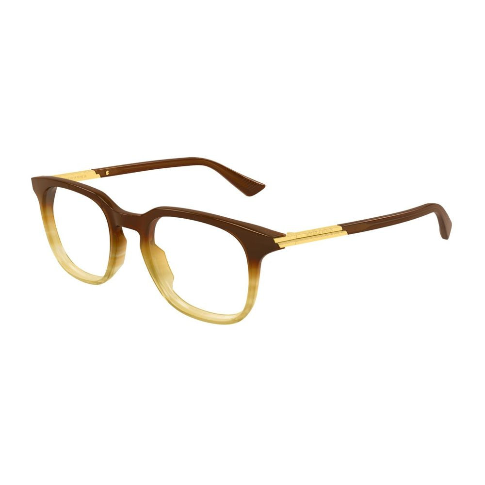 Bv1429S Ribbon Line Rectangular Brown Eyeglasses