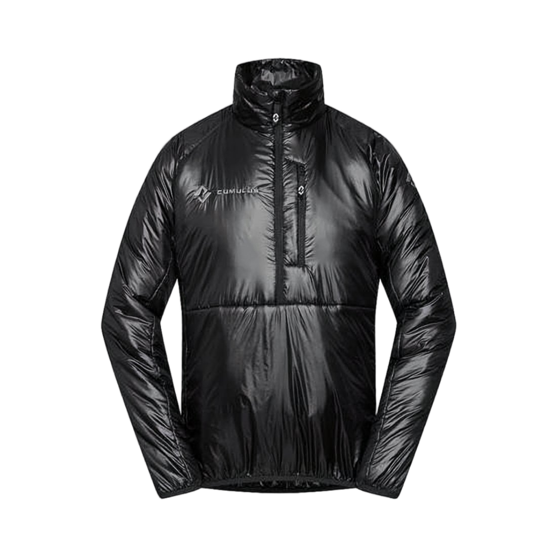 High-Collar Padded Jacket with Finish