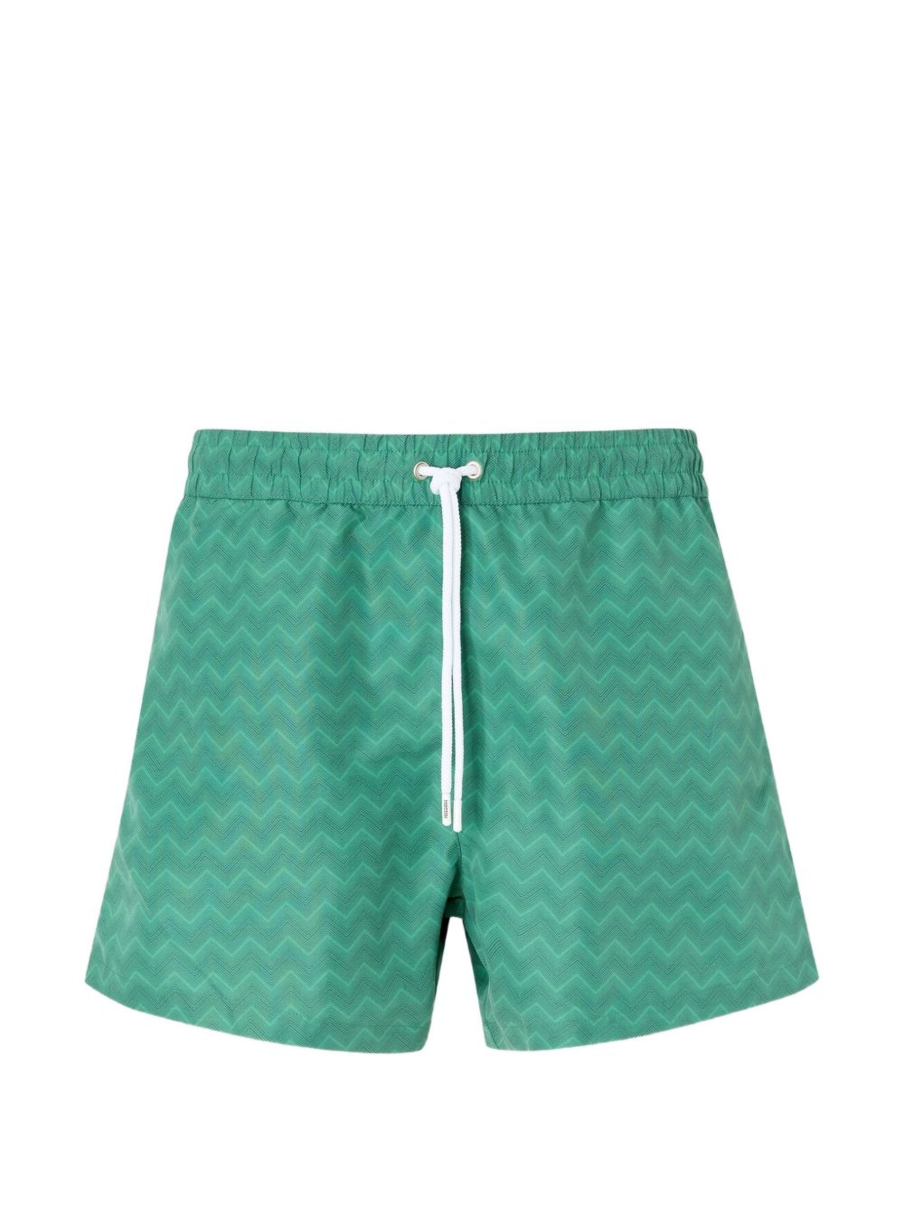 Mid-Length Zigzag Pattern Shorts