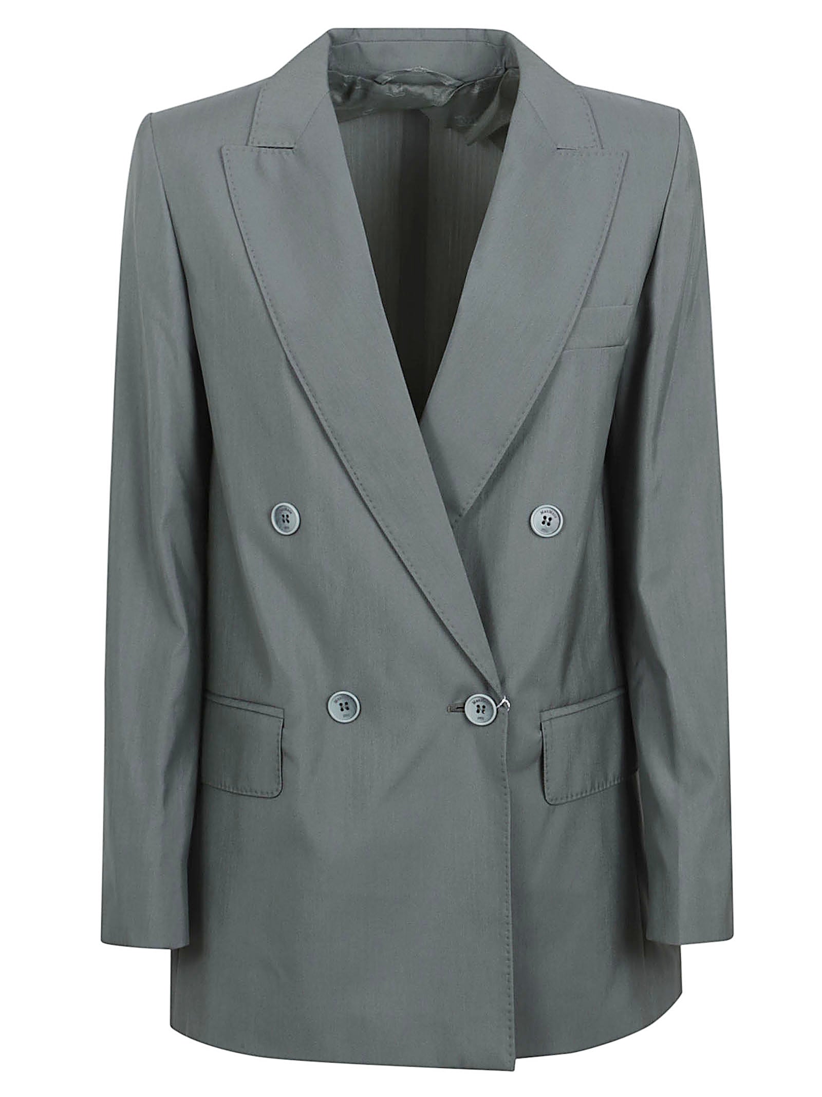 Double-Breasted Structured Jacket with Wide Lapels
