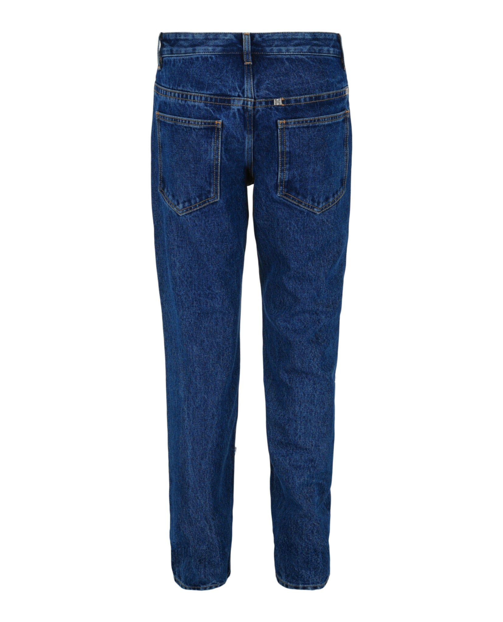 Distressed Straight Fit Jeans