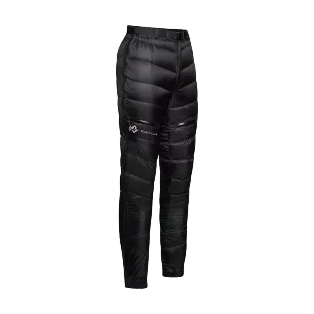 Quilted Black Straight Pants