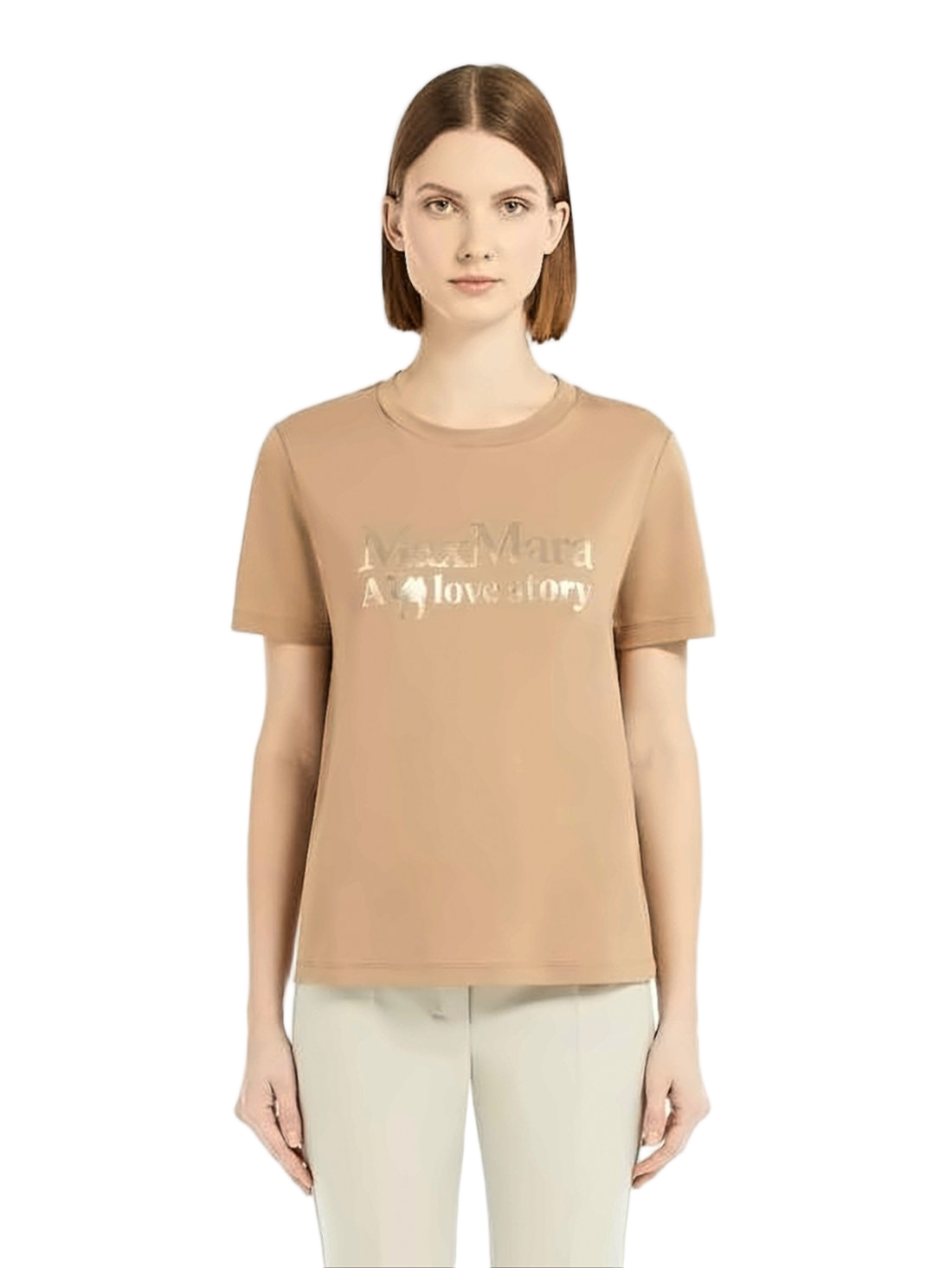 Relaxed Fit Beige T-Shirt