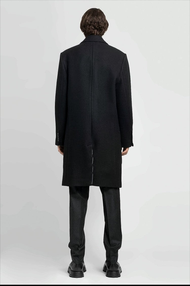 Tailored Two-Button Wool Coat With Notched Lapel