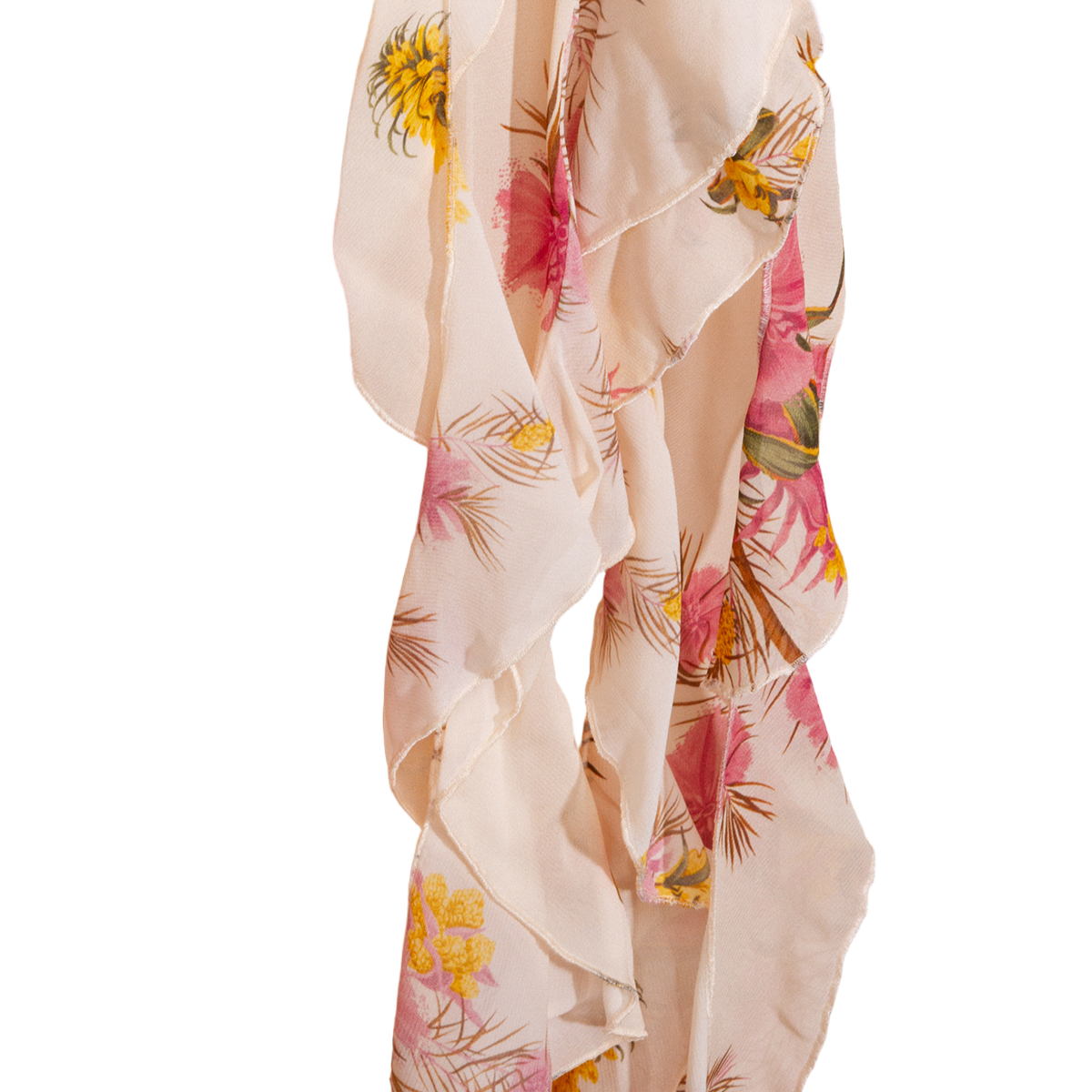 Flowing Silhouette Dress With Delicate Draping
