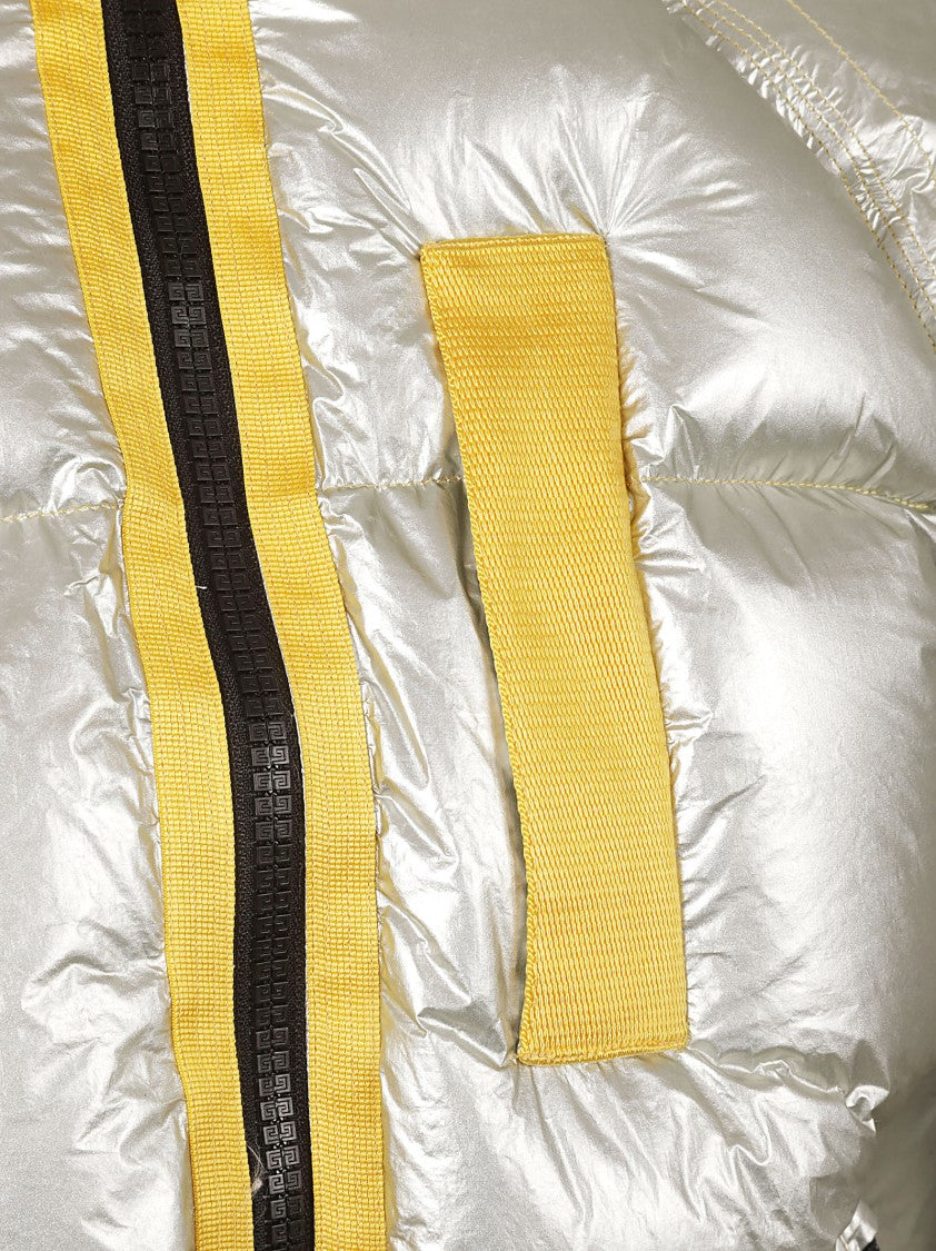 Metallic Exterior Puffy Coat