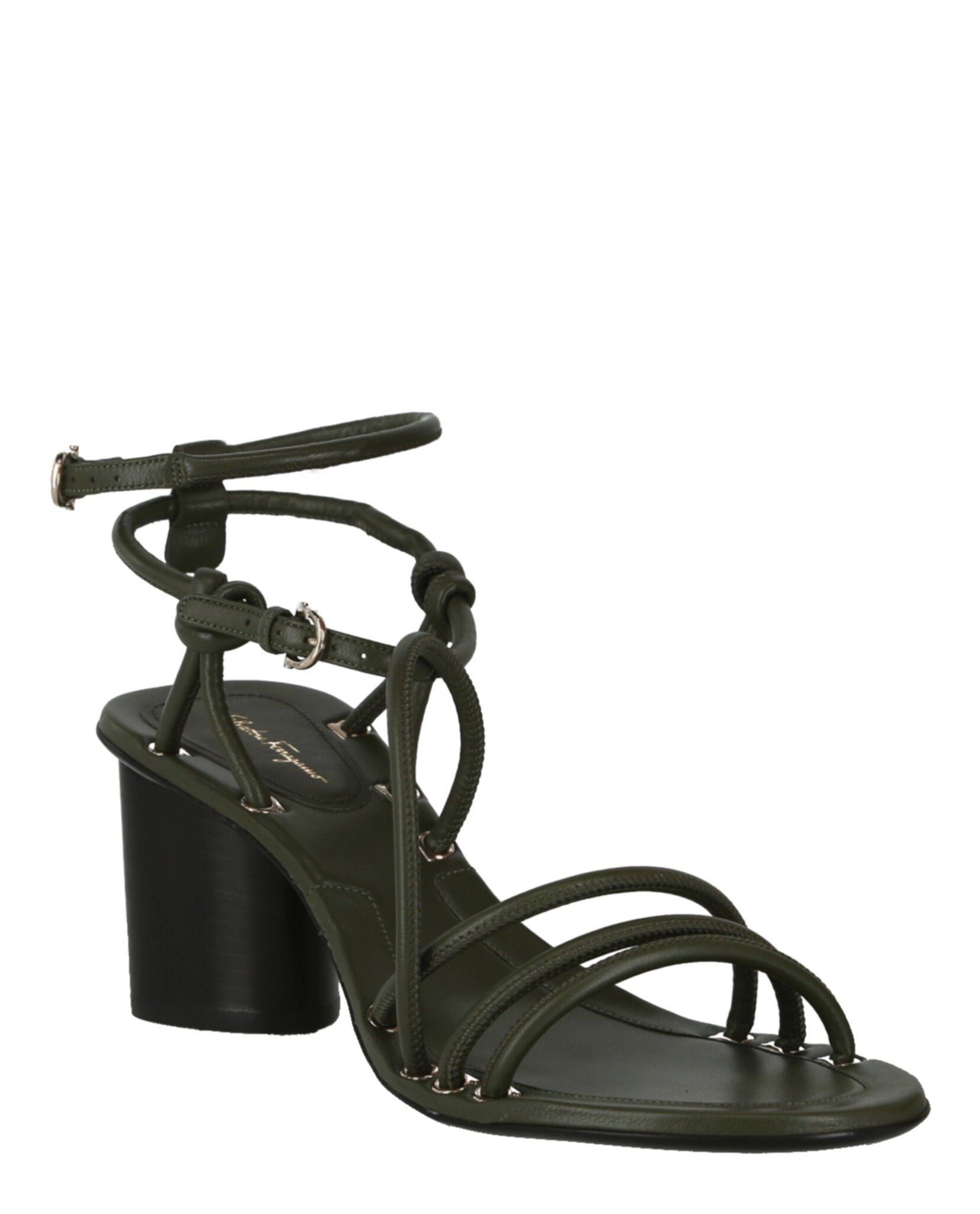 Augusta Leather Heel Sandals