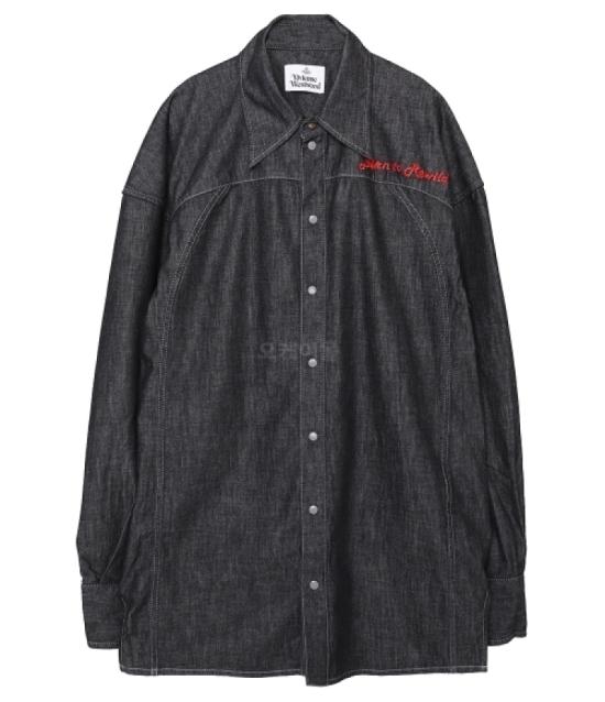 Relaxed Fit Long-Sleeved Shirt with Classic Button-Down Front
