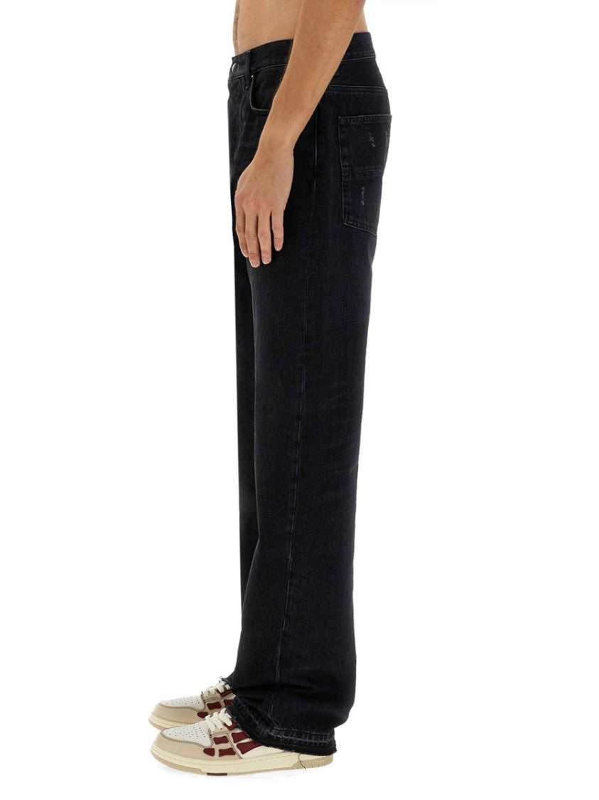 Classic Black Straight Leg Jeans