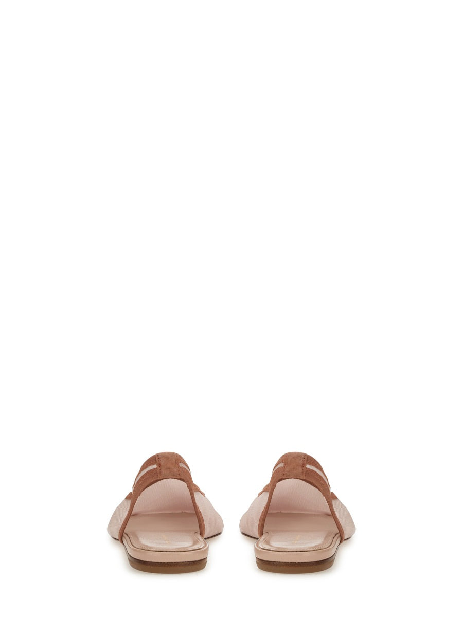 Fabric Slingback Sandals