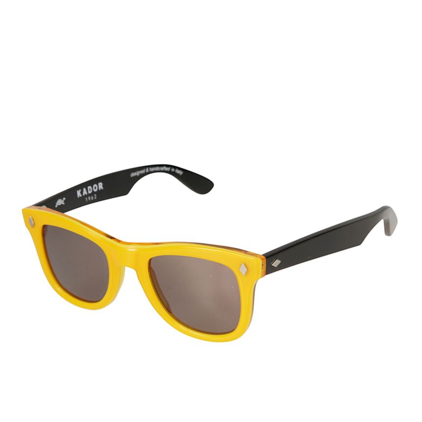 Voyager Bold Yellow Front Frame Sunglasses with Black Temples