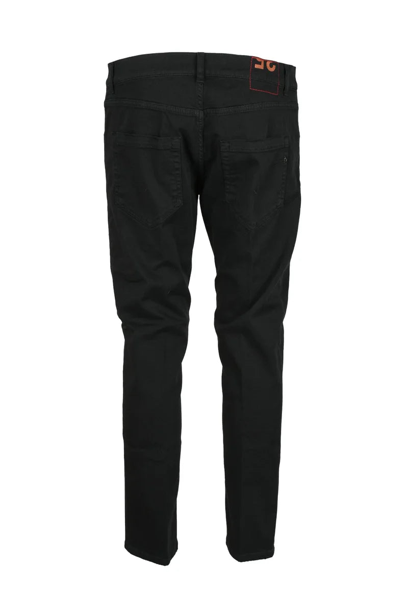 Tapered Slim Fit Black Denim Jeans