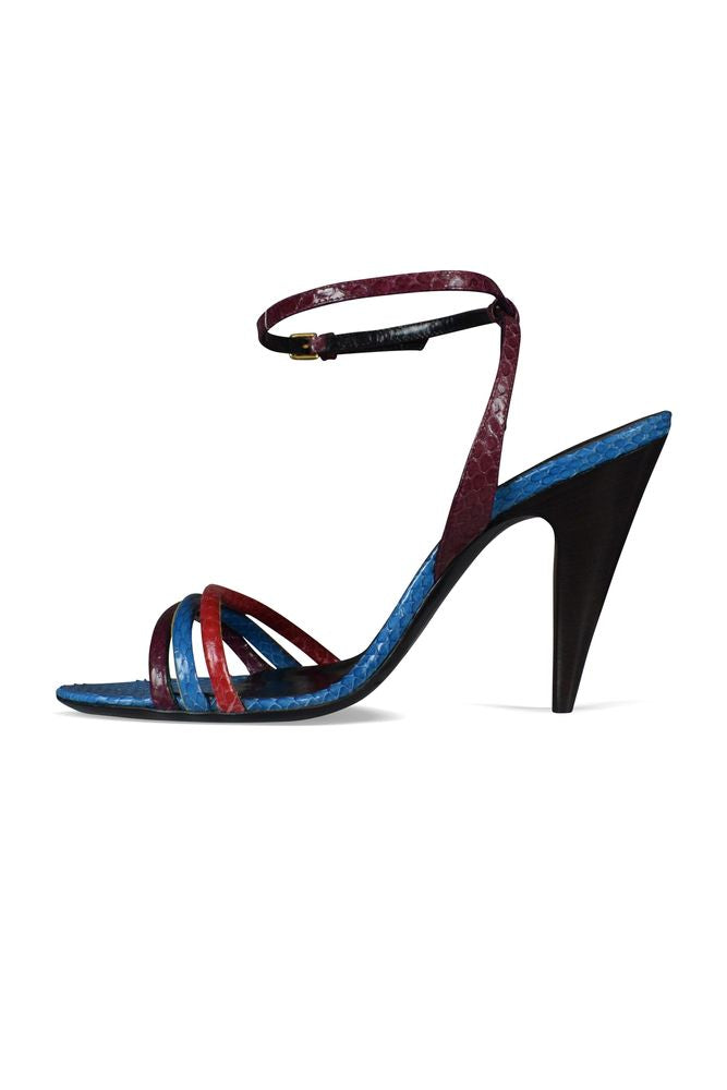 Multi-Colored Liya Sandals With Crossed Front Straps