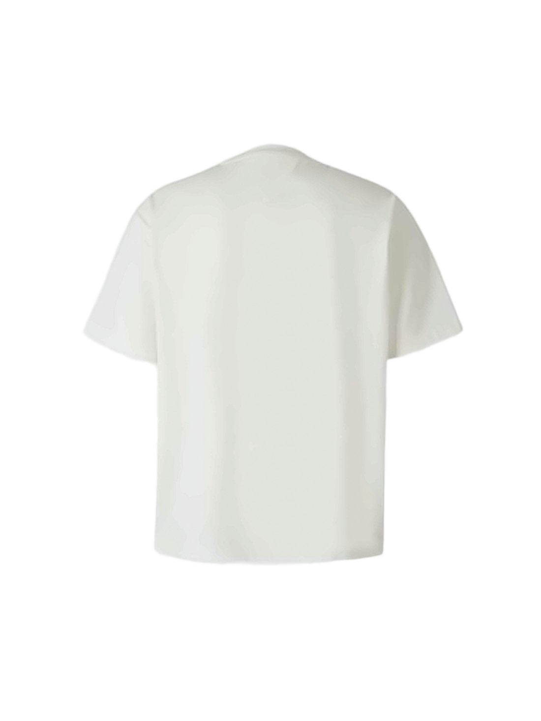 Short-Sleeved Crew Neck T-Shirt with Textured Accents