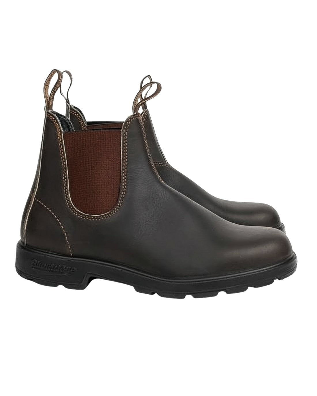 Brown Cowhide Leather Ankle Boots