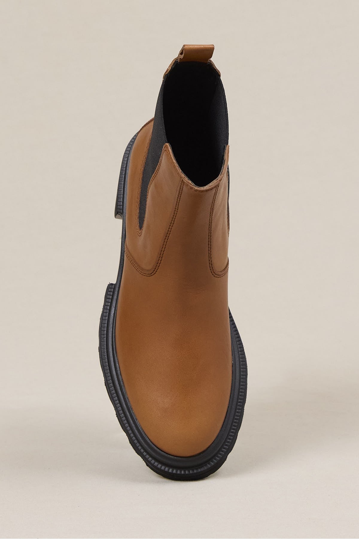 Brown Calfskin Ankle Boots