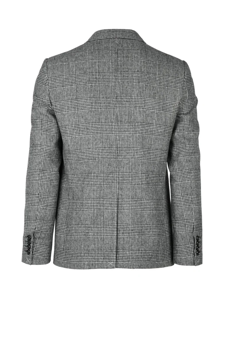 Straight Wool Jacket - Grey
