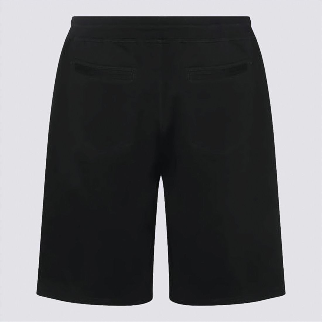 Black Shorts with Drawstring Waist