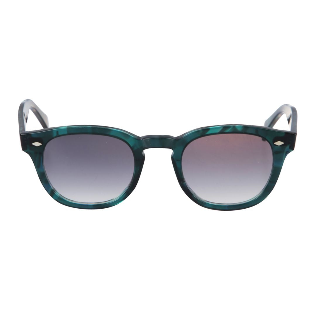 Jolly Cal 49 Marbled Green and Black Rounded Sunglasses