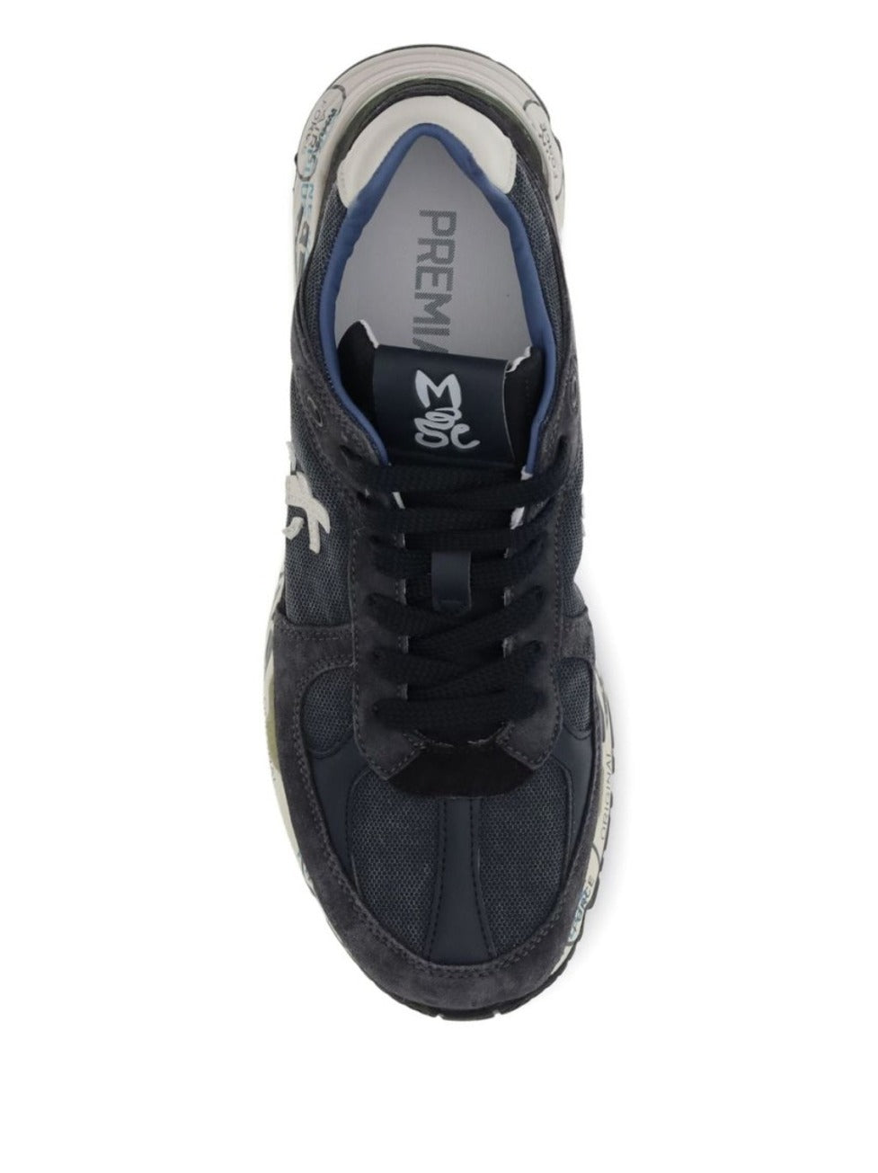 Contemporary Black Sneakers With Suede
