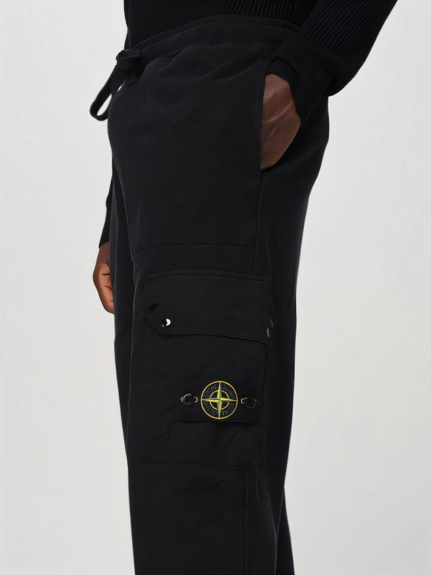 Jogger Pants With Elastic Waistband And Cuffs