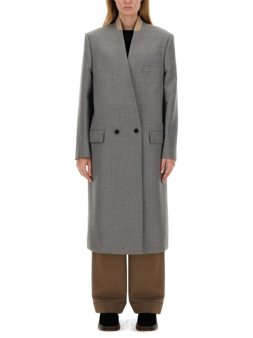 Tailored Grey Wool Coat