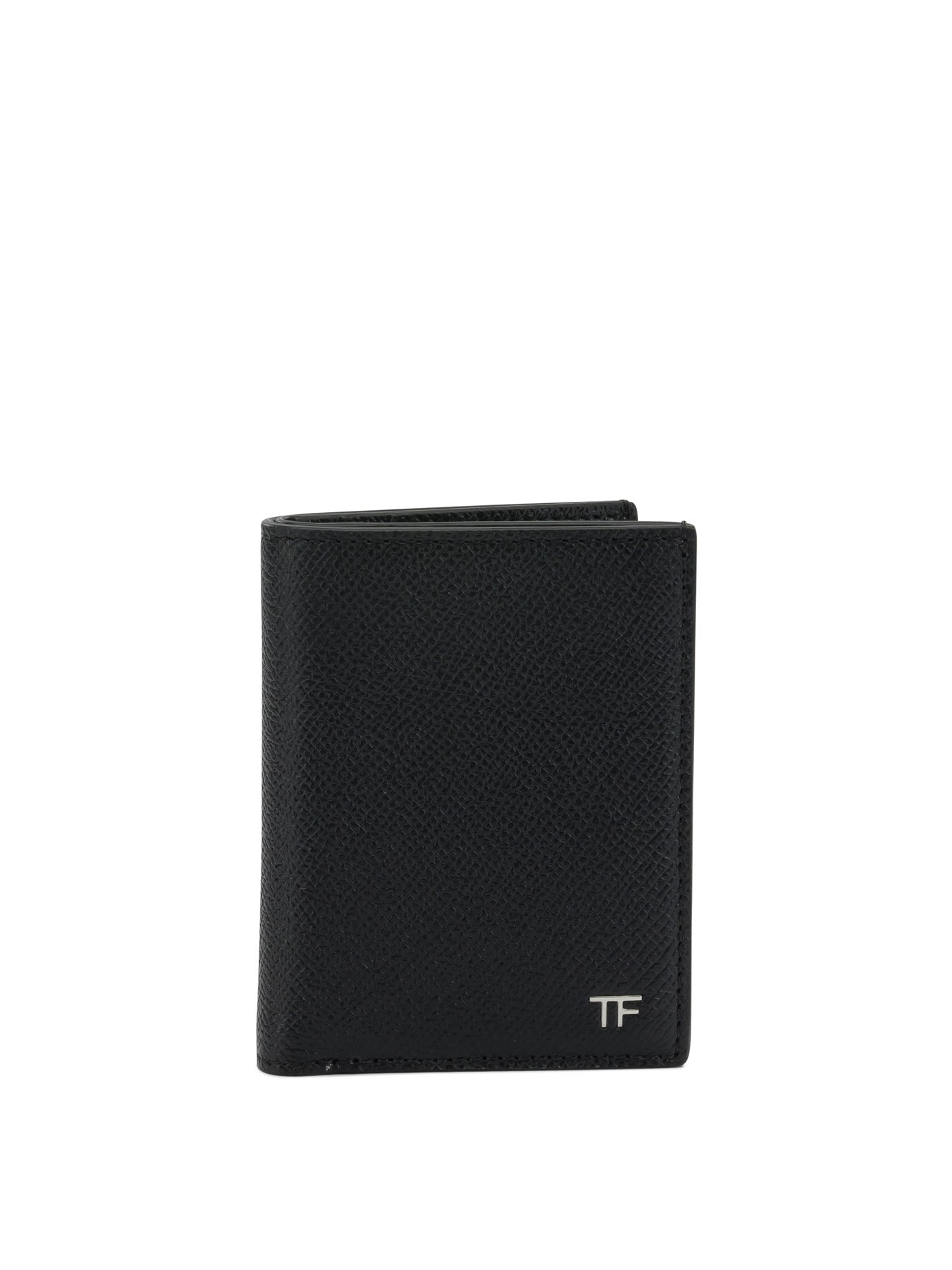 Small Grain Leather Folding Card Holder