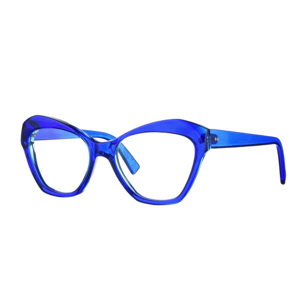 Nancy K4 Translucent Blue Cat Eye Sunglasses