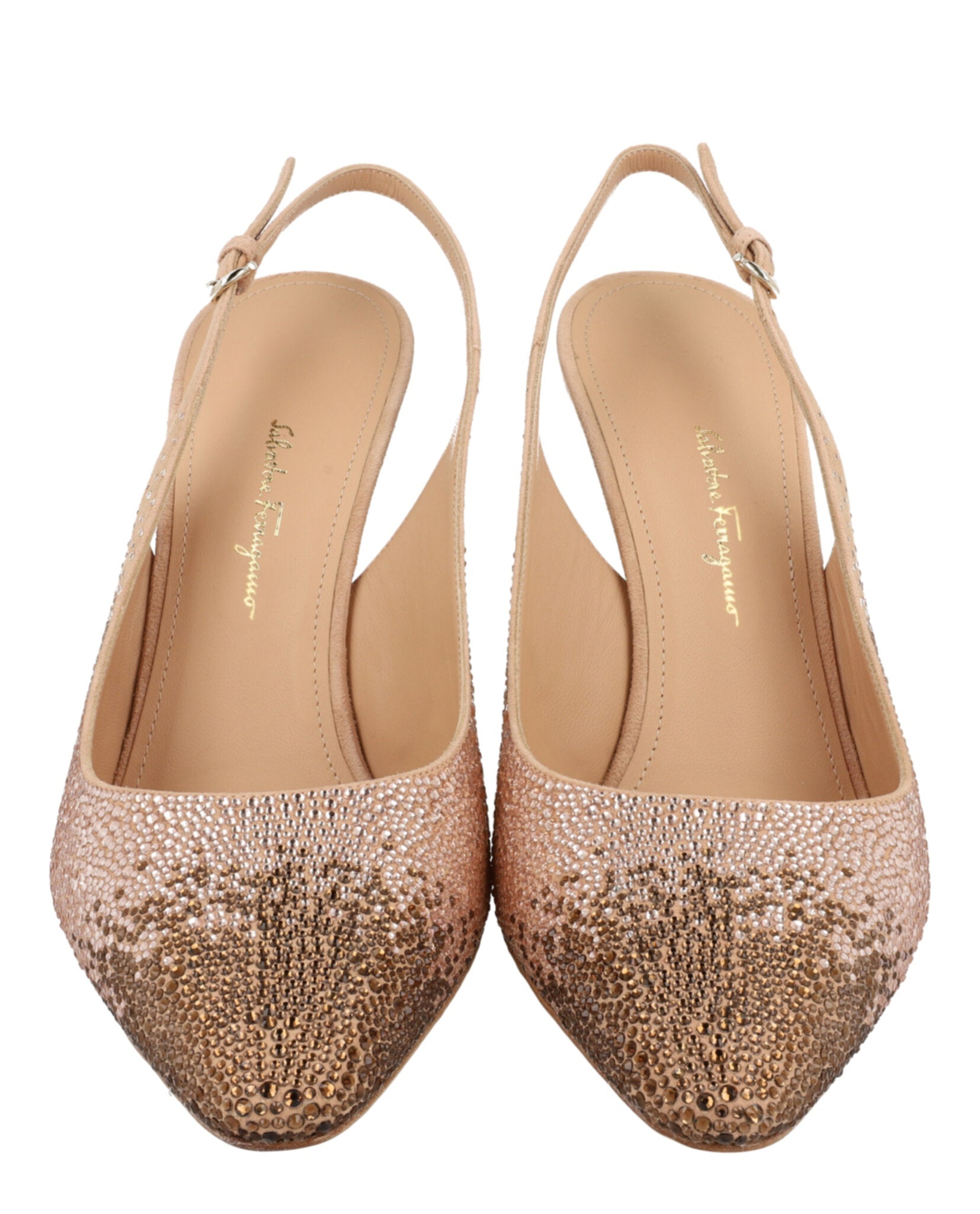 Jessie Crystal-Embellished Slingback Pumps